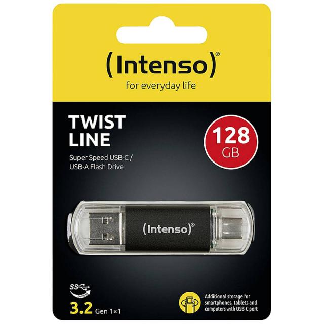 Intenso USB Flash Drive 3.2 128GB Twist Line 