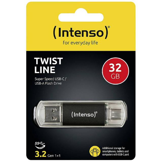 Intenso USB Flash Drive 3.2 32GB Twist Line 