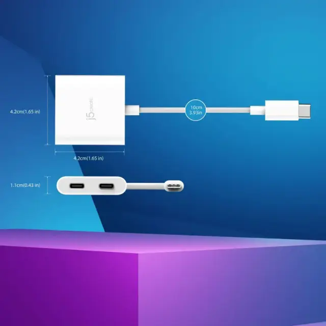j5create USB-C® към Dual USB-C Адаптер 