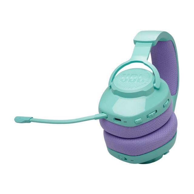 Геймърски безжични слушалки с микрофон  JBL Quantum 360 Cyan 