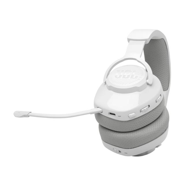 Геймърски безжични слушалки с микрофон  JBL Quantum 360 White 