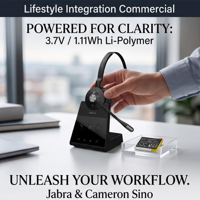Батерия за за безжични  Bluetooth слушалки Jabra Engage 75, Engage 65 LiPo 3.7V 300mAh CAMERON SINO 