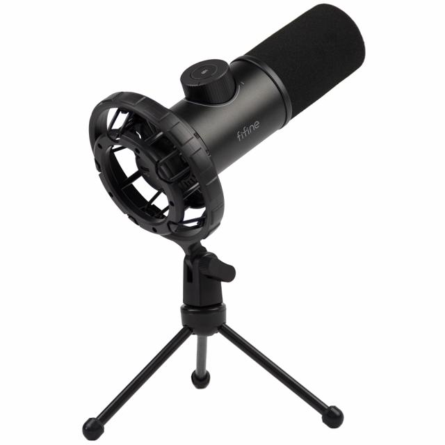 Настолен микрофон FIFINE K658 Dynamic RGB - Black 