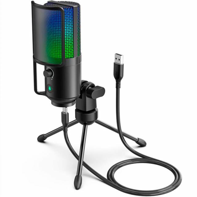 Настолен микрофон FIFINE K669 PRO2 RGB - Black 