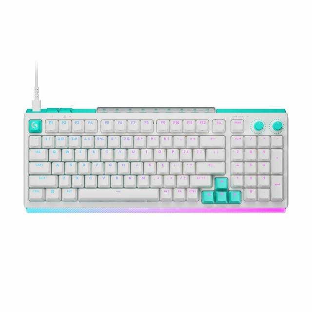 Геймърска механична клавиатура Logitech G512 X 98 - Dual Swap Analog/Mechanical Switch - White 