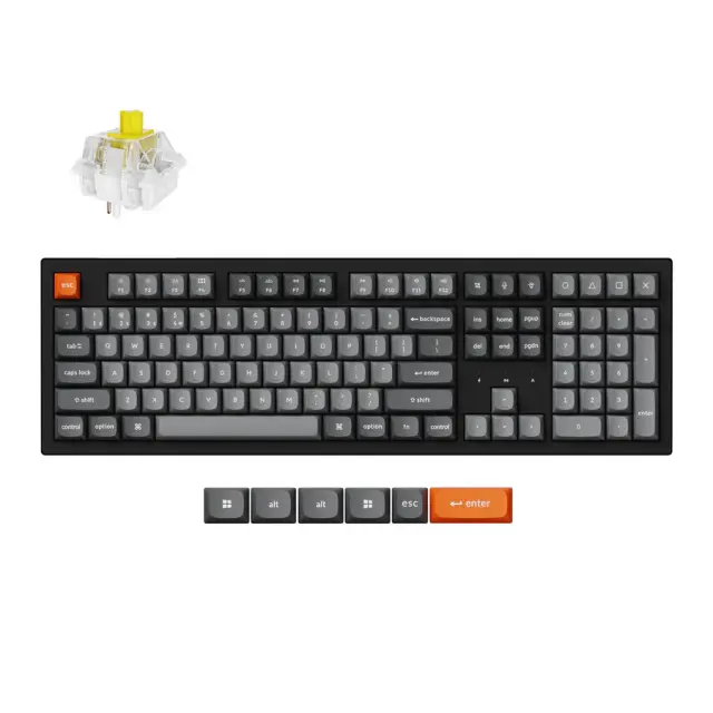 Механична клавиатура Keychron K10 Max QMK/VIA Full Size - Keychron Super Brown Switch, RGB Backlight 