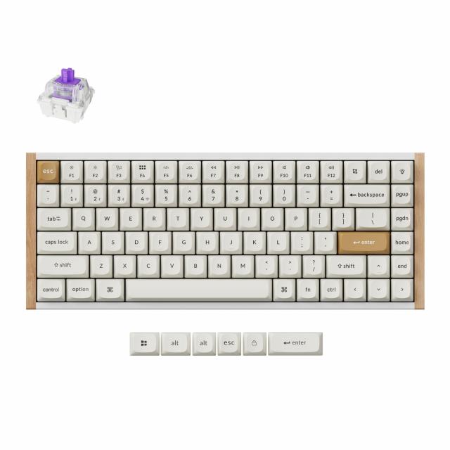Геймърска механична клавиатура Keychron K2 HE Special Edition White - Wireless 