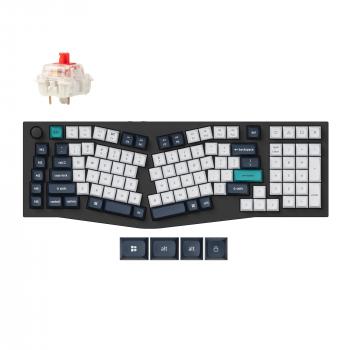 Механична клавиатура Keychron Q13 Max Carbon Black - Wireless, Jupiter Red