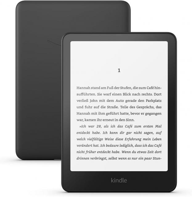 eBook четец Kindle Paperwhite 7", 16GB, 2024, 12 генерация, IPX8, Черен 