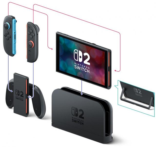 Конзола Nintendo Switch 2 + Mario Kart World 256GB - Black 