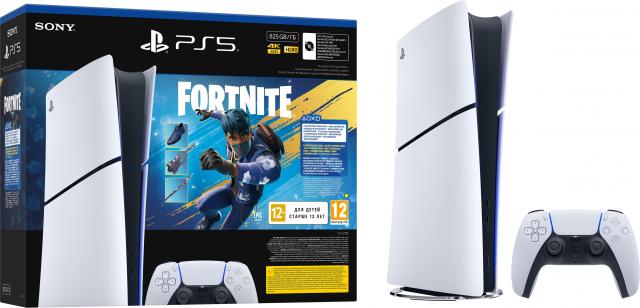 Gaming Console PlayStation 5 (Slim) - Digital Edition + Fortnite Flowering Chaos 