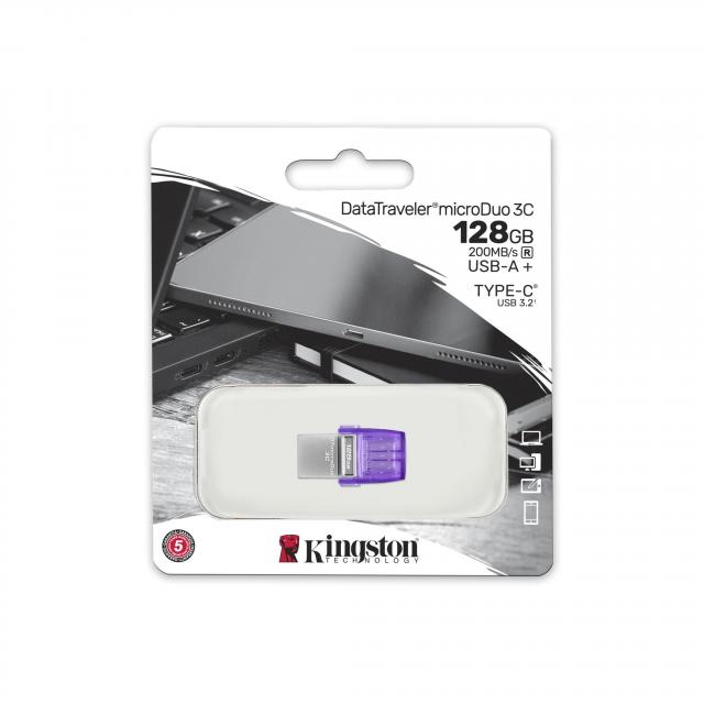 USB stick KINGSTON DataTraveler microDuo 3C 128GB 