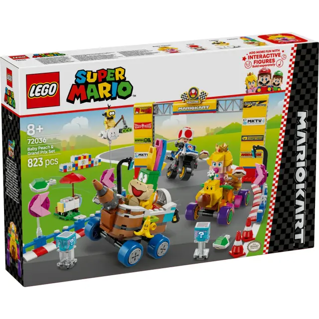 LEGO  Super Mario Mario car - Baby Peach and Grand Prix, 72036 