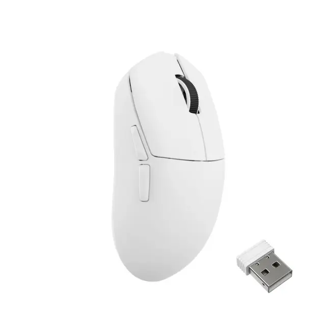 Gaming Mouse Lemokey G1 8K, Matte White 