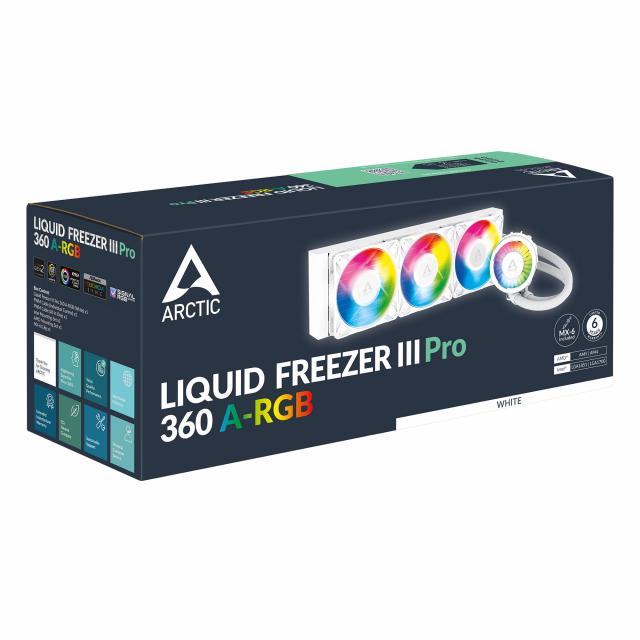 CPU Cooler Arctic Liquid Freezer III Pro 360 A-RGB - White 