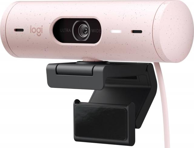 Logitech BRIO 500 Rose Full HD уеб камера, микрофон, USB 