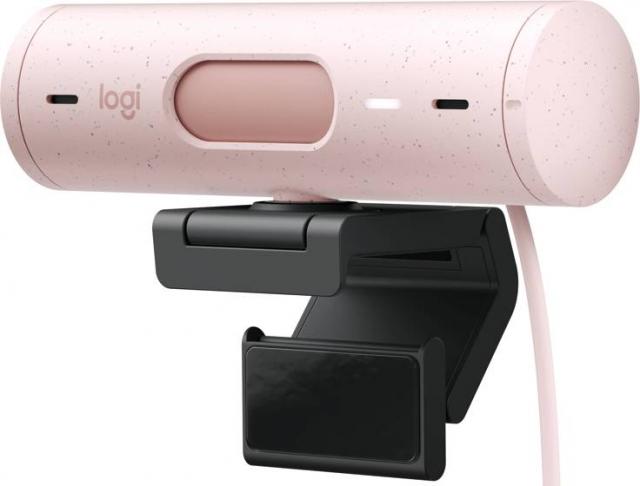 Logitech BRIO 500 Rose Full HD уеб камера, микрофон, USB 