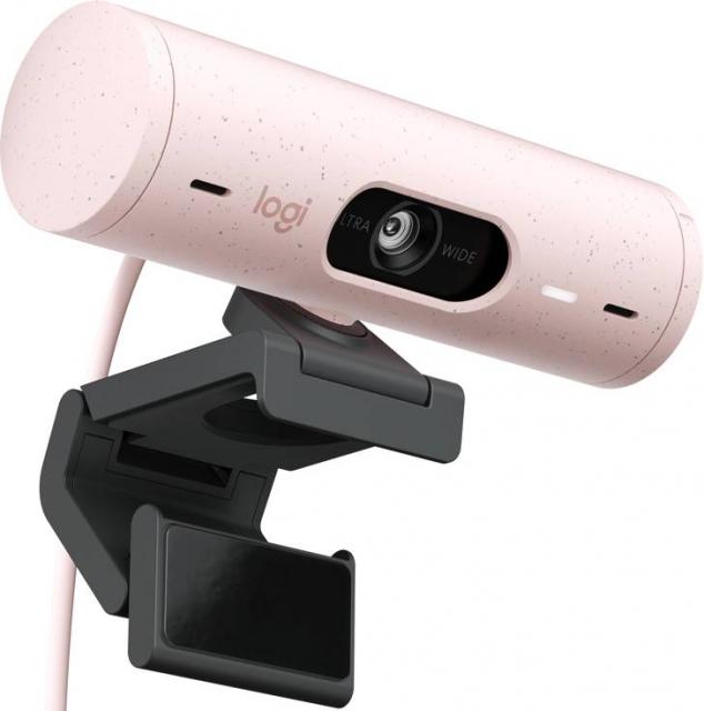 Logitech BRIO 500 Rose Full HD уеб камера, микрофон, USB 