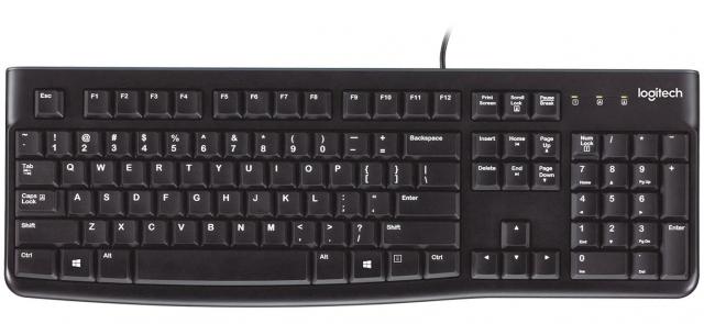 Стандартна клавиатура Logitech K120, US, ритейл опаковка 