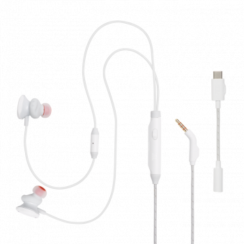 Headphones JBL Quantum 50C, In Ear, White