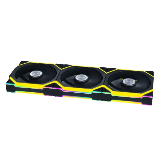 3Pack Fans Lian Li UNI FAN SL Wireless ARGB PWM - 120 mm Black + Controller 