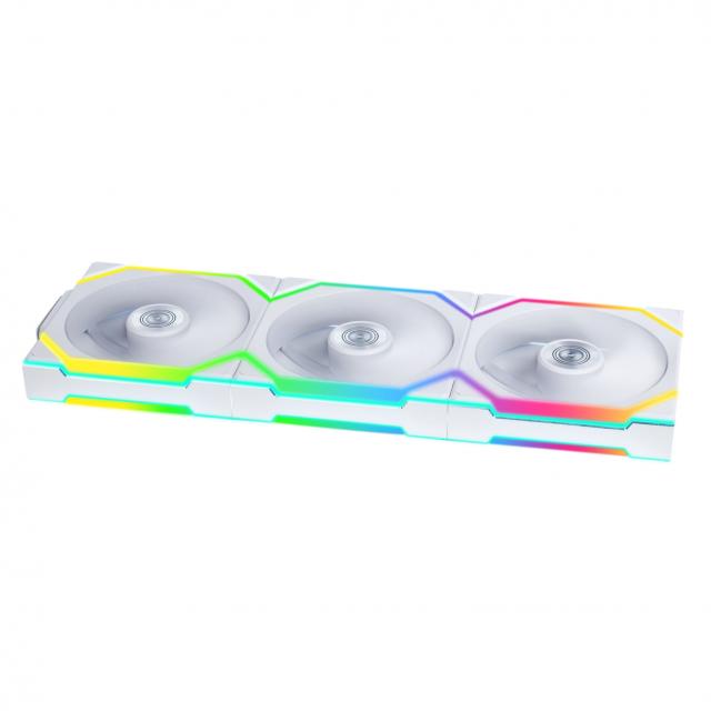 3Pack Fans Lian Li UNI FAN SL Wireless ARGB PWM - 120 mm White + Controller 