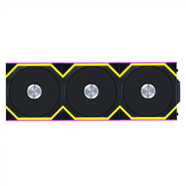 Triple Pack Lian Li UNI FAN SL Wireless ARGB PWM Reverse Blade - 120 mm Black + Controller 