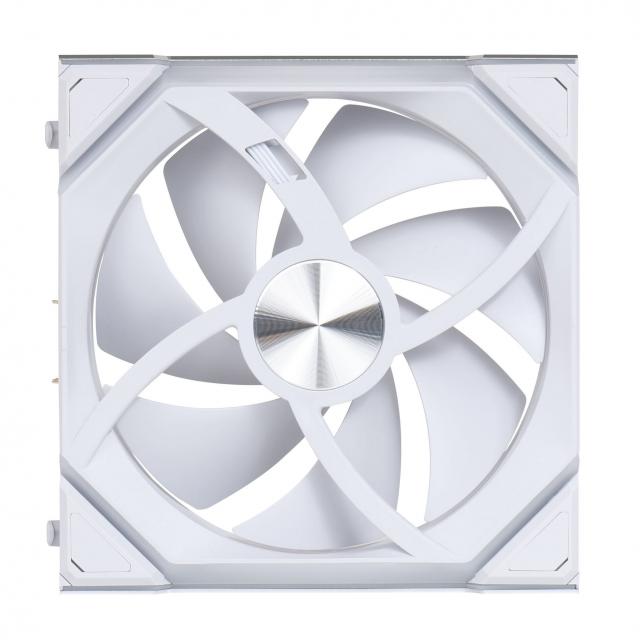 Triple Pack Lian Li UNI FAN SL Wireless ARGB PWM Reverse Blade - 120 mm White + Controller 