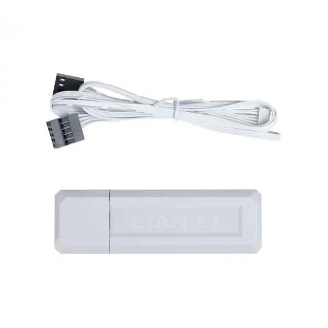 Triple Fan Pack Lian Li UNI FAN SL Wireless LCD ARGB PWM Reverse Blade - 120 mm White 