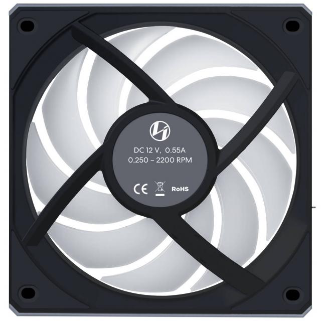 Вентилатор Lian Li UNI FAN CL Wireless ARGB PWM Reverse - 120 mm Черен