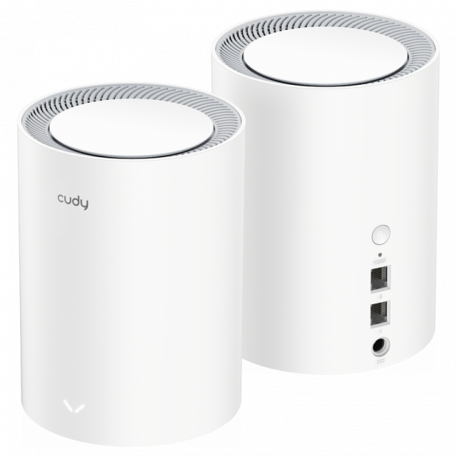 Безжична MESH система Cudy M3000, 2 броя, AX3000 Dual Band, 2.4/5 GHz, 574 -  2402 Mbps 