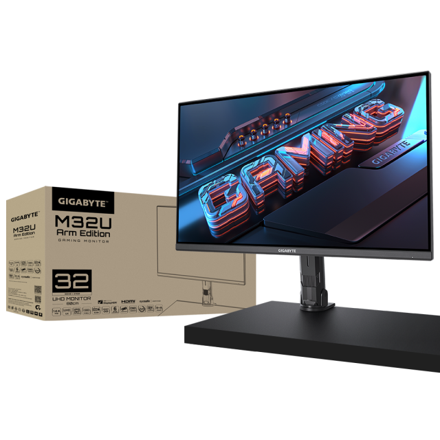 Gaming monitor Gigabyte M32U Arm Edition, 32"-inch SS IPS UHD(3840x2160), 144Hz , 1ms 