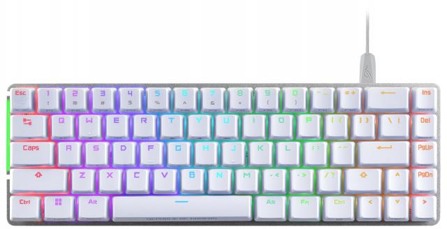 Геймърска Механична Клавиатура ASUS ROG Falchion Ace - Бяла 