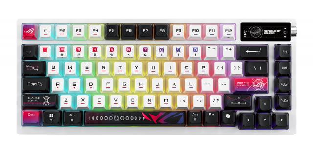 Геймърска безжична Клавиатура ASUS ROG Azoth X - White 