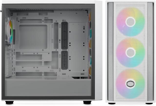 Кутия CoolerMaster MasterBox 600 - White ARGB 