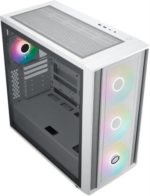 Кутия CoolerMaster MasterBox 600 - White ARGB 