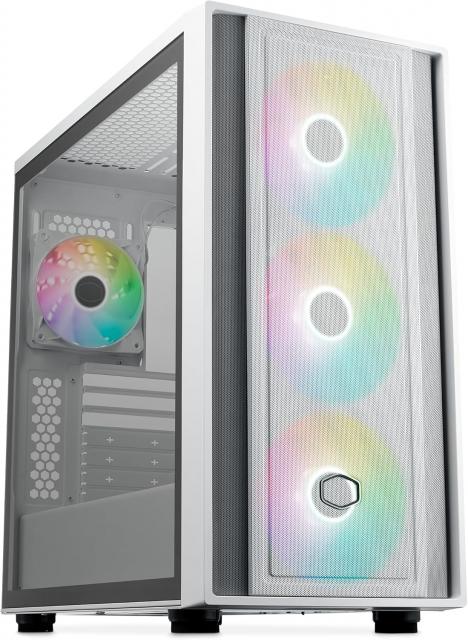 Кутия CoolerMaster MasterBox 600 - White ARGB 