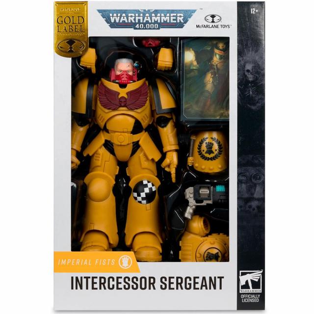 Фигурка Warhammer 40,000 Intercessor Sergeant (Imperial Fist) Gold Label 7in Figure McFarlane 