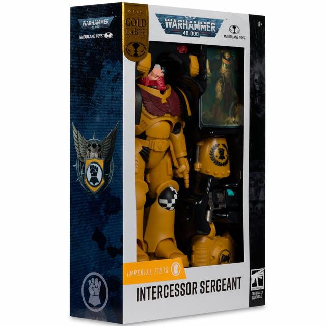 Фигурка Warhammer 40,000 Intercessor Sergeant (Imperial Fist) Gold Label 7in Figure McFarlane 