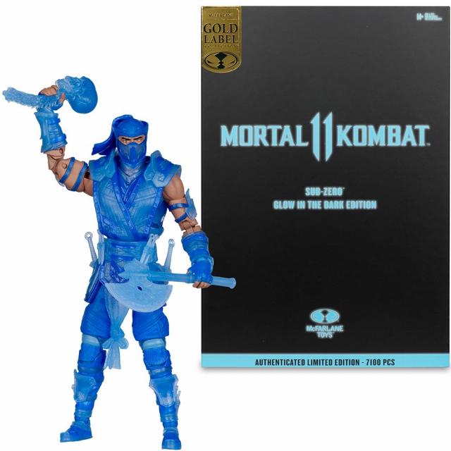 Фигурка McFarlane Toys MORTAL KOMBAT 11 - Sub-Zero (Glow In The Dark Edition - Gold Label) 