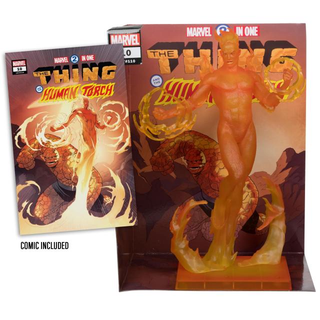 Фигурка Marvel Human Torch 1:6th Scale Collectible with Scene (Marvel 2-in-One #10) 