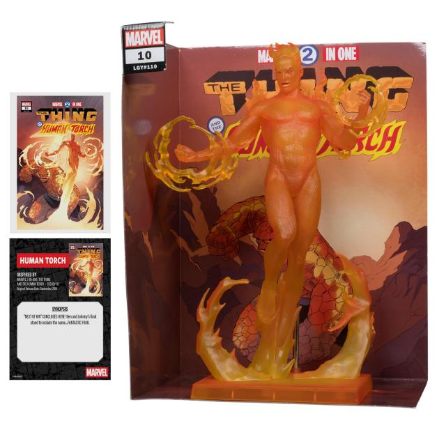 Фигурка Marvel Human Torch 1:6th Scale Collectible with Scene (Marvel 2-in-One #10) 