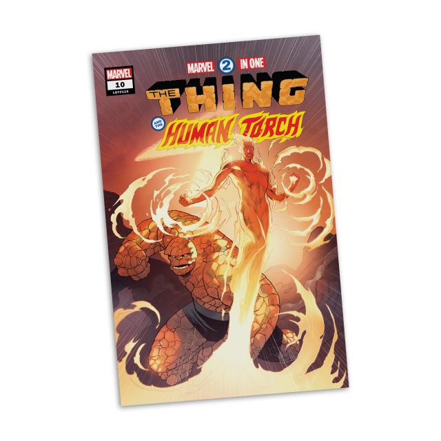 Фигурка Marvel Human Torch 1:6th Scale Collectible with Scene (Marvel 2-in-One #10) 