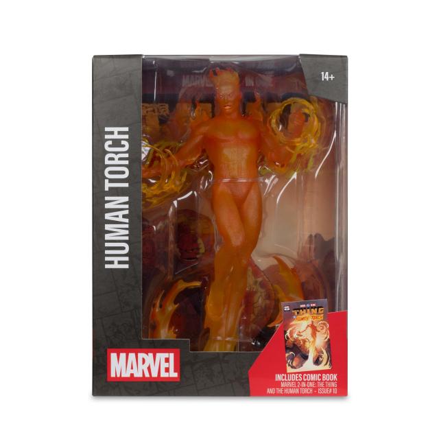Фигурка Marvel Human Torch 1:6th Scale Collectible with Scene (Marvel 2-in-One #10) 