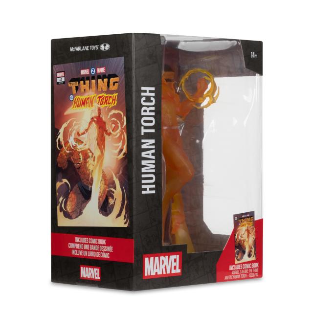 Фигурка Marvel Human Torch 1:6th Scale Collectible with Scene (Marvel 2-in-One #10) 