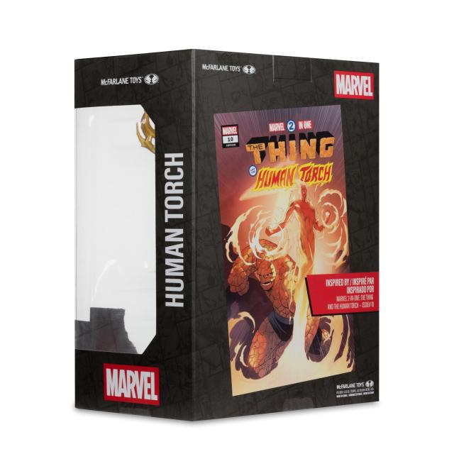 Фигурка Marvel Human Torch 1:6th Scale Collectible with Scene (Marvel 2-in-One #10) 