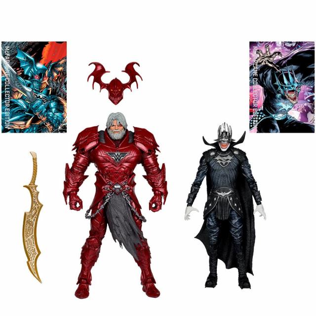 Фигурка DC Multiverse Batman Who Laughs (Knight Armor) & The Merciless (Dark Multiverse) 7in 