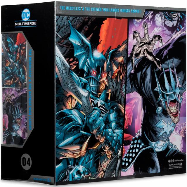 Фигурка DC Multiverse Batman Who Laughs (Knight Armor) & The Merciless (Dark Multiverse) 7in 