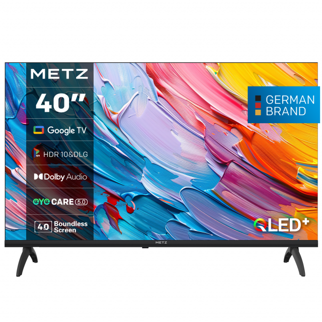 METZ Телевизор 40" FHD QLED SMART TV, Google TV, Frameless 