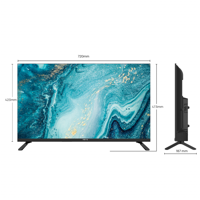 METZ Телевизор 40MTE2000Z 40" LED TV, HD, черен 